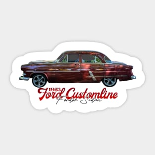 1953 Ford Customline Fordor Sedan Sticker